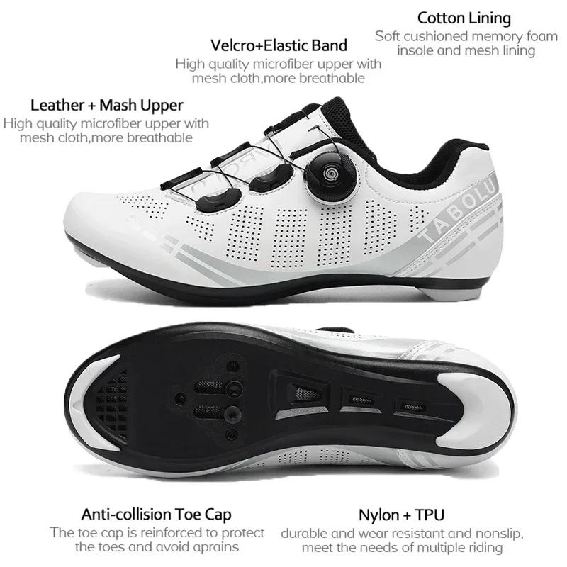 Chaussures de cyclisme professionnelles pour hommes, baskets SPD pour vélo de route, chaussures de c