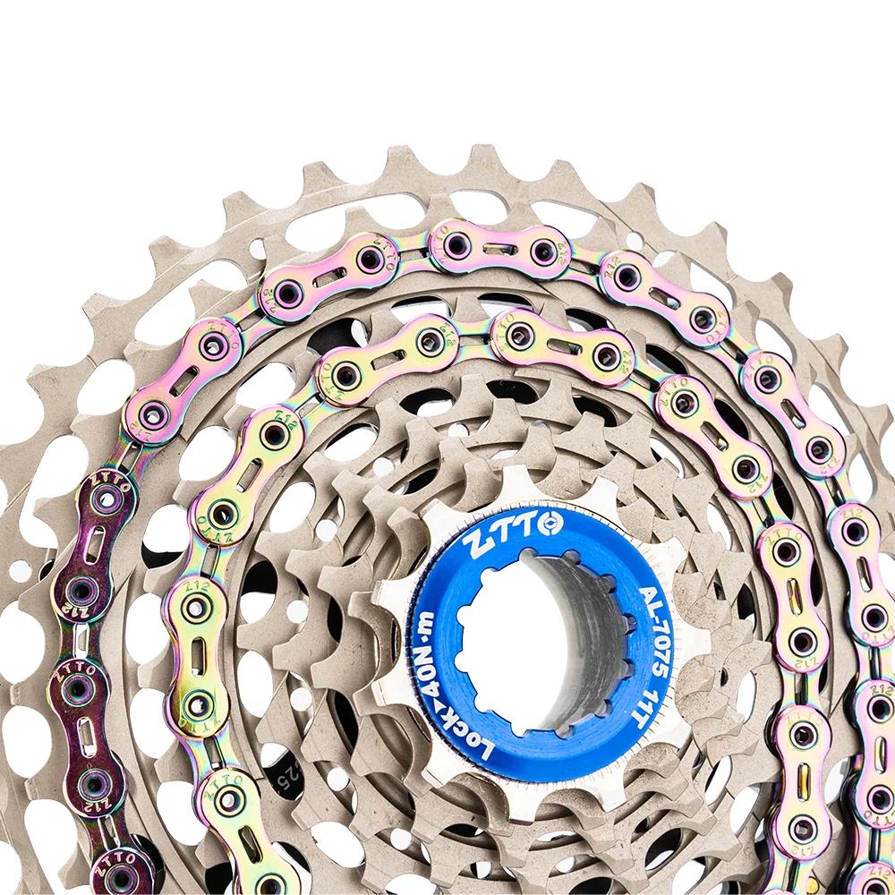 ZTTO – chaîne de vélo de route et de montagne, 12 vitesses, courant 12v, vtt, lien manquant, verroui