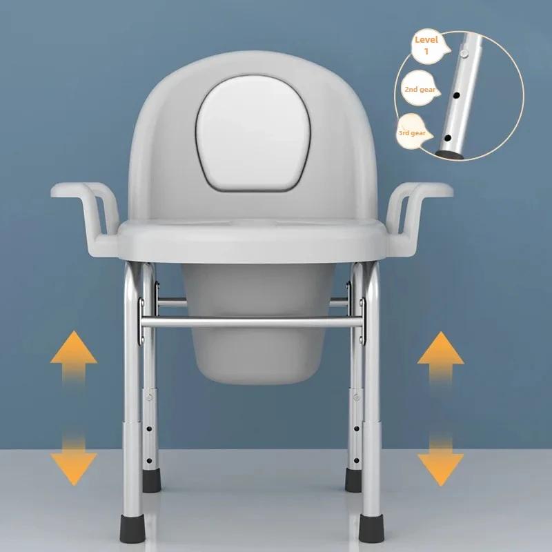 Chaise de toilette Mobile pour femmes enceintes âgées, Commode de chevet, siège de pot Portable anti