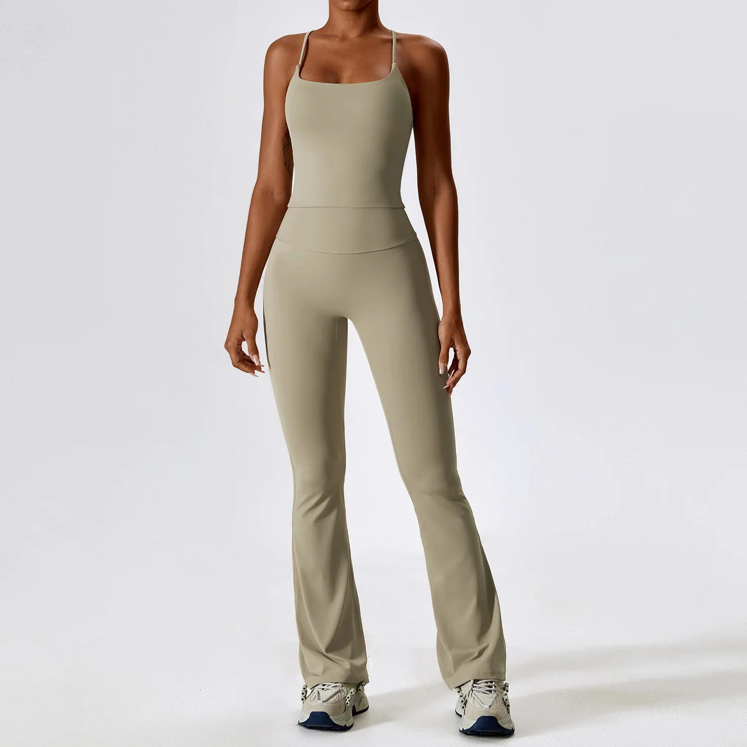 Ensemble de Yoga 2 pièces sans couture pour femmes, vêtements d'entraînement, vêtements d'athlétisme