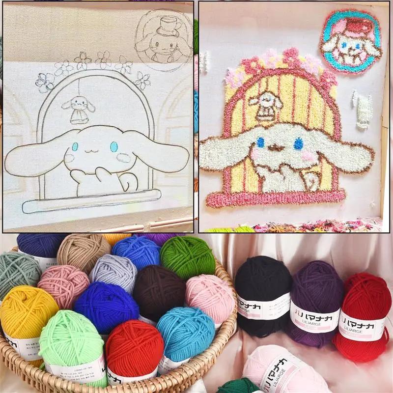 Fil à tricoter en coton au lait doux, 25g, anti-boulochage, fil de coton à 4 plis pour Crochet, écha
