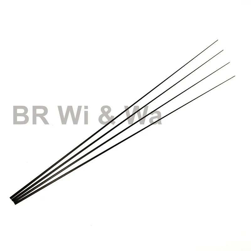 BR Wi & Wa 4 pièces 50CM pointe de canne en carbone massif blanc sans peinture composants de constru