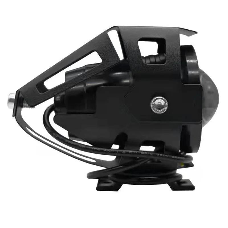 Phare LED étanche pour motos 3000LMW U7, Spot antibrouillard de conduite avec interrupteur