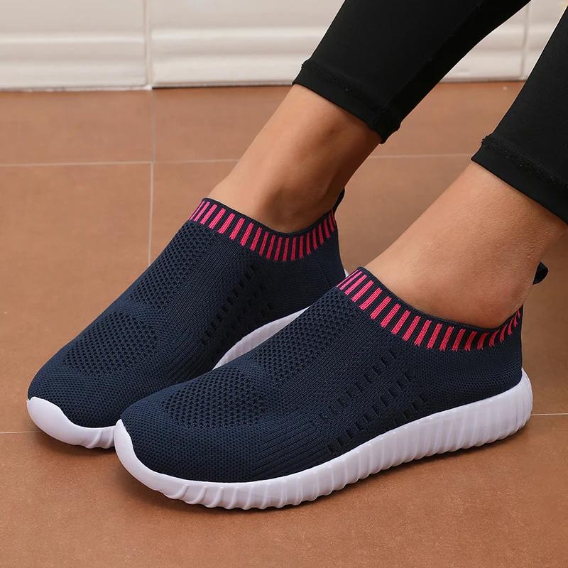 Baskets à fond plat pour femmes, chaussures de sport décontractées en plein air, simples, confortabl