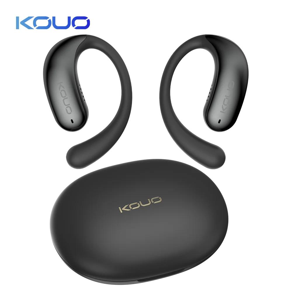 KOUO traduction casque véritable sans fil Bluetooth 5.4 haute qualité mémoire fil d'acier affaires é