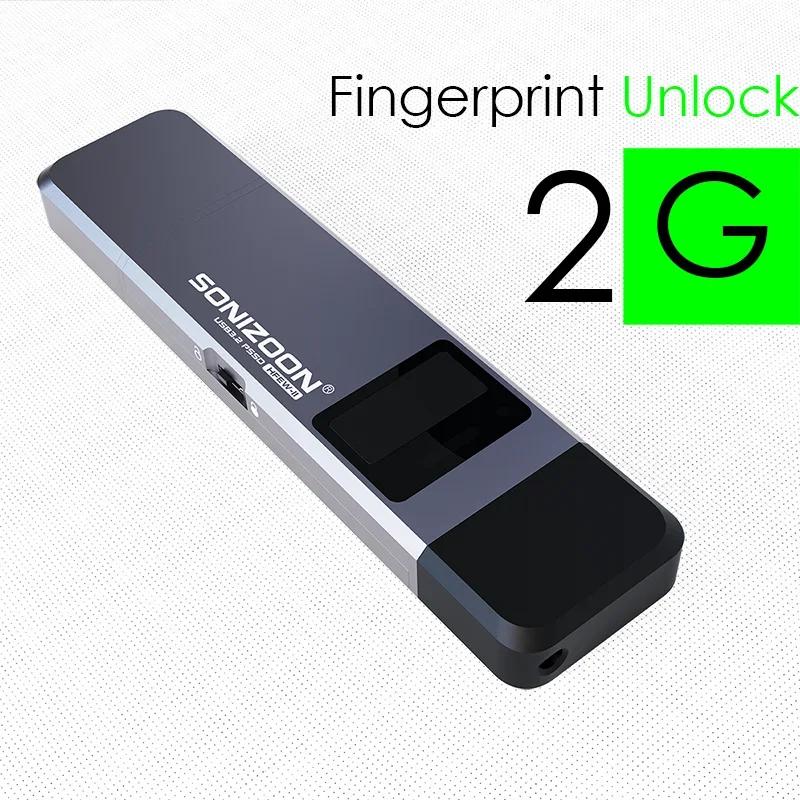 Clé USB à Écriture Flash 2G avec Cryptage d'Empreintes Digitales 1 To/512 Go/256 Go – Protection de