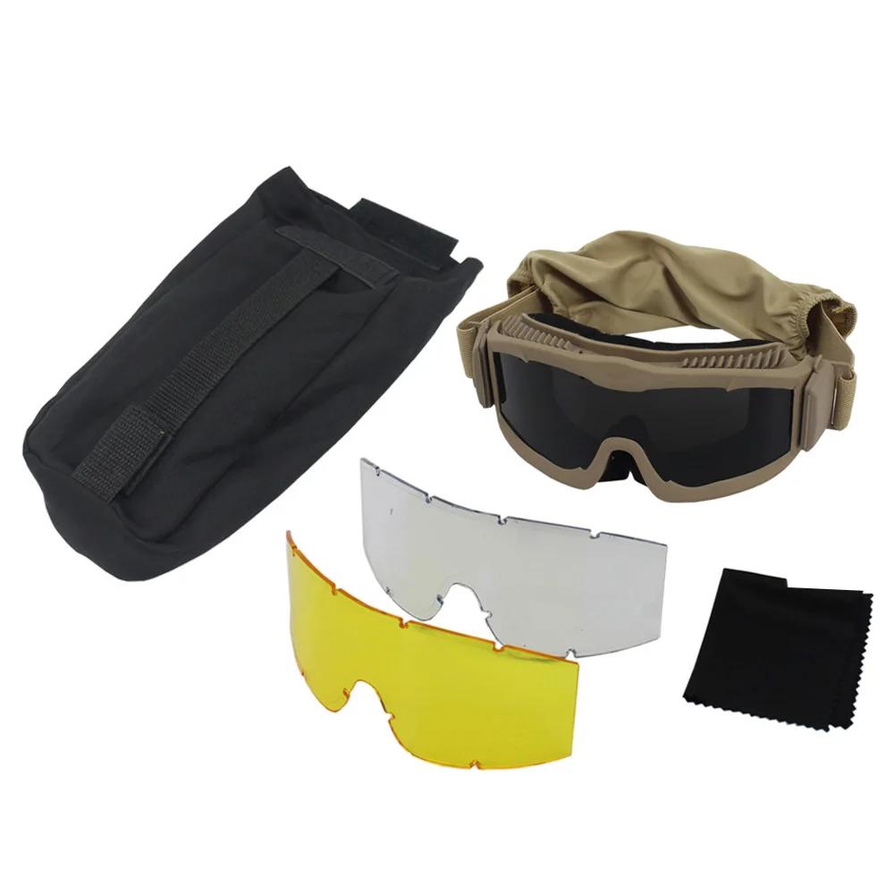 VULPO lunettes tactiques Airsoft Paintball lunettes de tir coupe-vent Anti-buée lunettes randonnée a