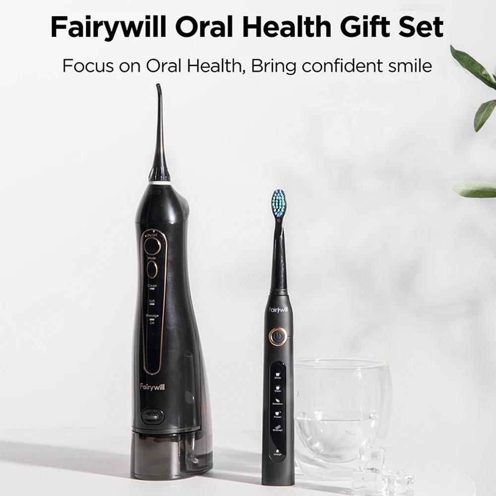 Fairywill hydropulseur Oral Rechargeable Portable dentaire 3 Modes réservoir d'eau pour les dents 30