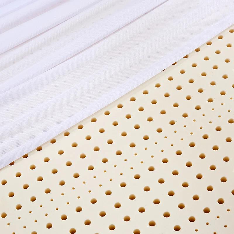 Matelas en latex naturel 100% thaïlandais avec housse, dessus de matelas en caoutchouc pur naturel,