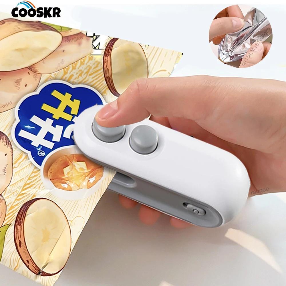 Mini Machine à sceller les sacs thermiques 2 en 1, scelleuse thermique pour sacs d'emballage aliment