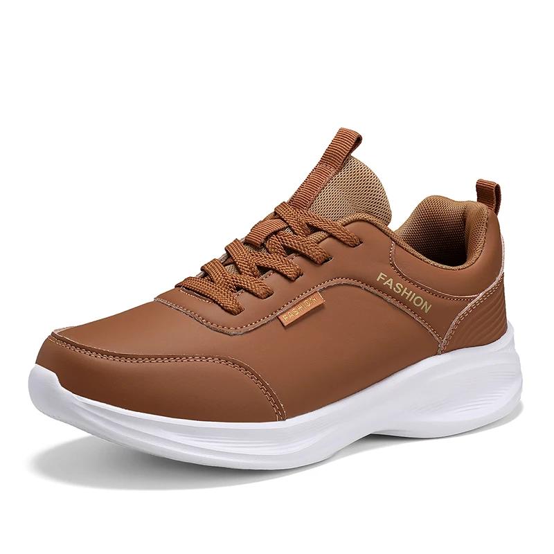 Baskets marron pour hommes printemps chaussures de sport de course en plein air hommes baskets à pla