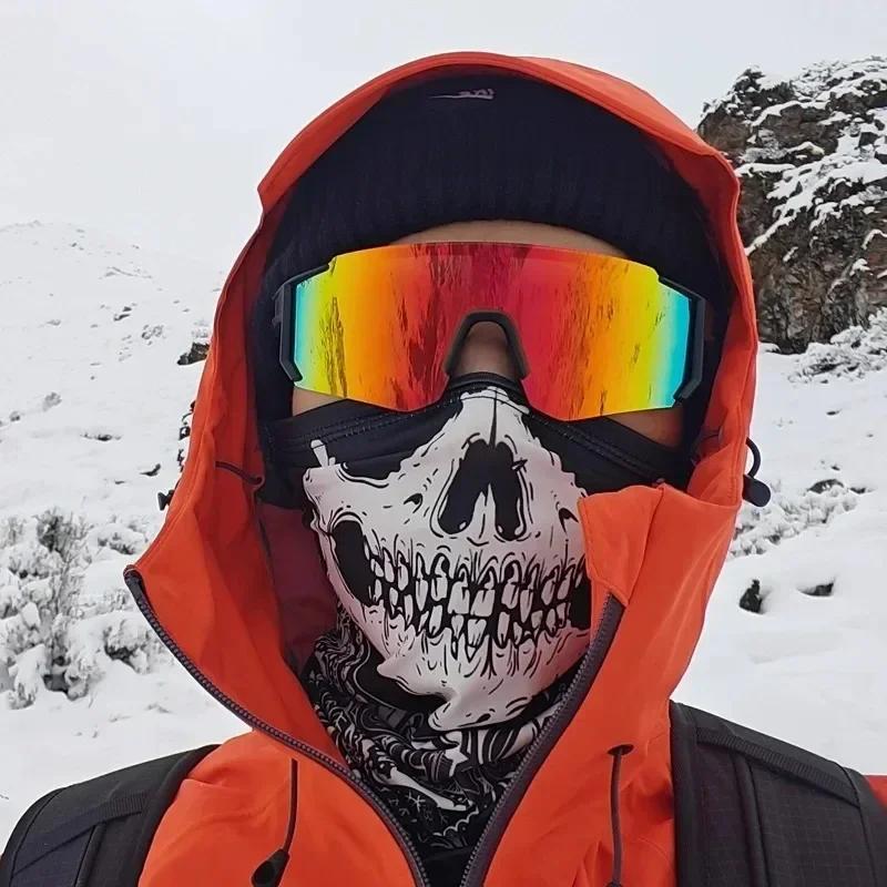 Lunettes de soleil de Sport surdimensionnées sans bords pour femmes et hommes, nouvelle mode, boucli