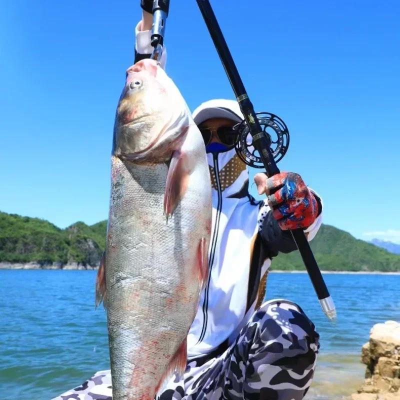 4.5M,5.4M,6.3M,7.2M canne à pêche télescopique Portable 40T carbone pêche filature Ultra légère cann