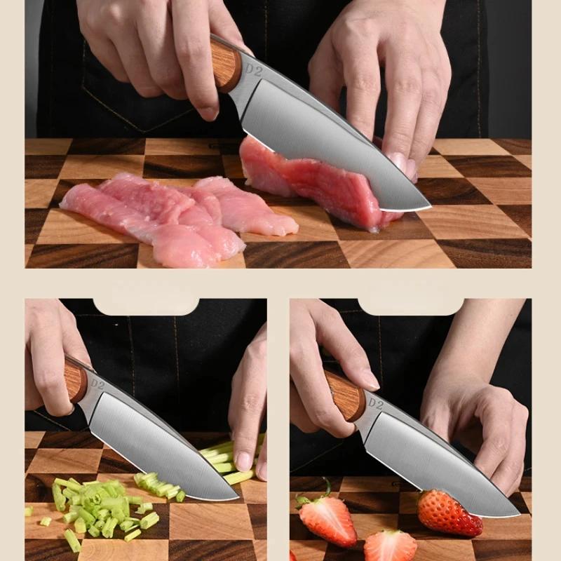 Couteau à fruits tranchant en acier inoxydable, couteau de cuisine Carimplanté, haute dureté, outil