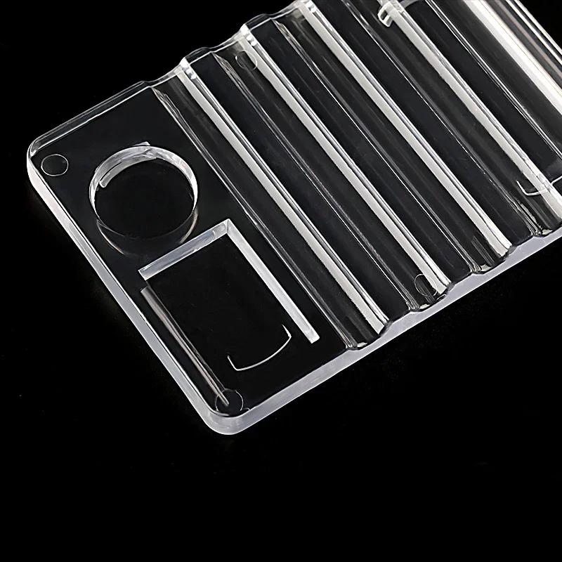 Porte-stylo polyvalent en acrylique pour Nail Art, support de brosse à 5 compartiments avec Palette