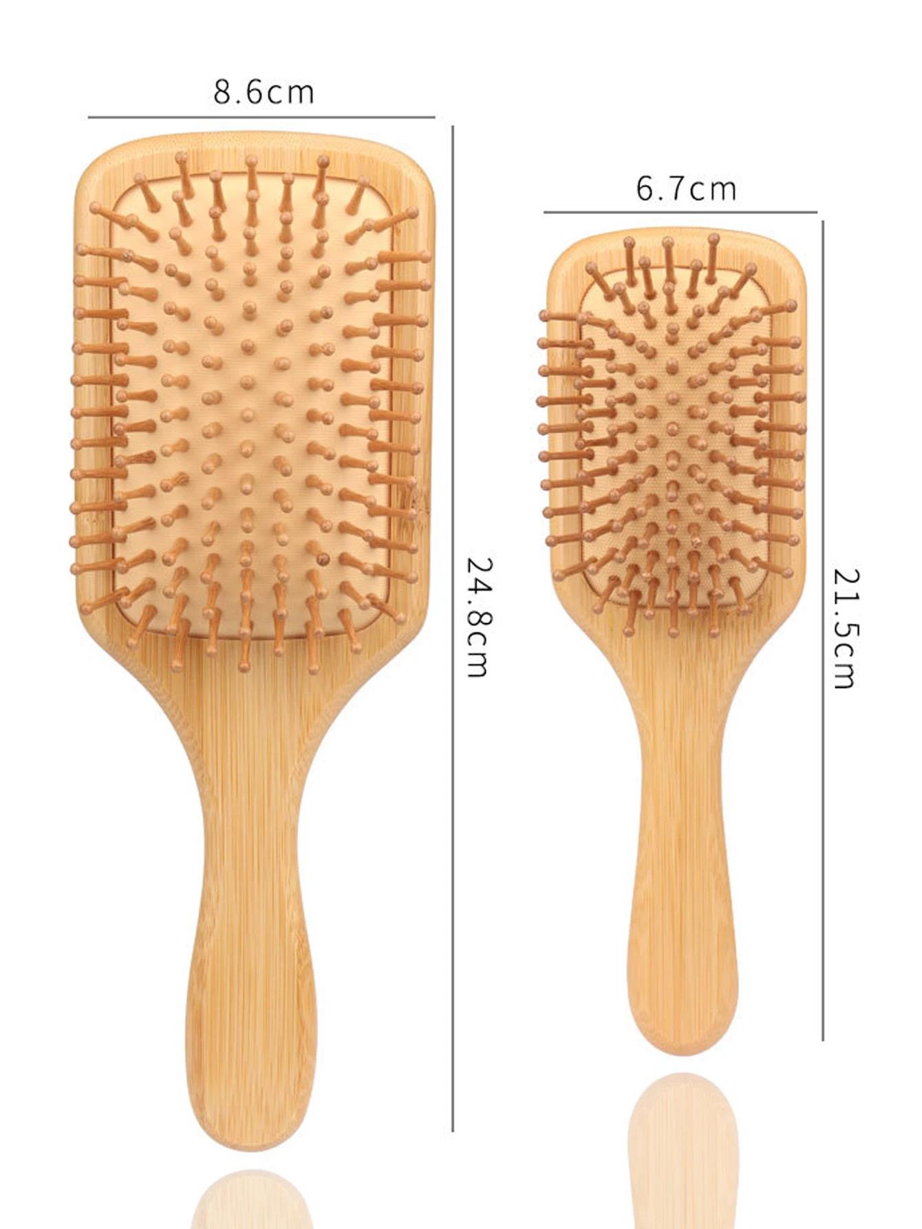 Peigne à cheveux en bois naturel, 1 pièce, perte de cheveux, massage du cuir chevelu, brosse à cheve