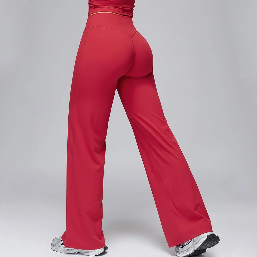 Pantalons de yoga Leggings évasés femmes taille haute pantalons à jambes larges gymnase femmes Fitne