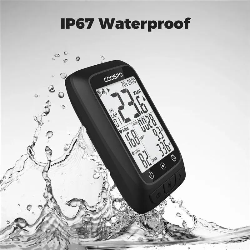 COOSPO BC107 Vélo Ordinateur GPS Sans Fil Vélo Vélo Odomètre Compteur De Vitesse 2.4 "FSTN Bluetooth