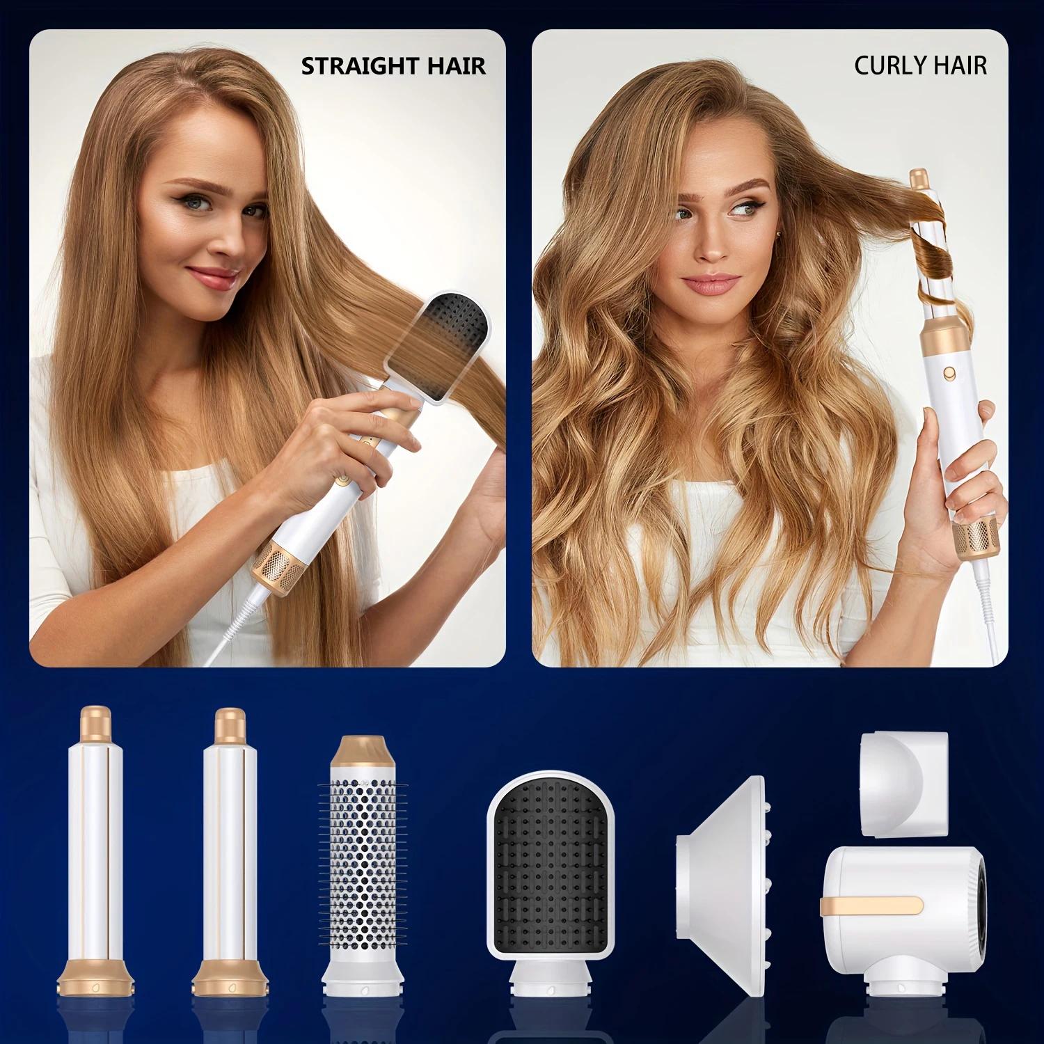 Sèche-cheveux ionique à haute vitesse avec poignée amovible, brosse à air chaud, outils de coiffure,