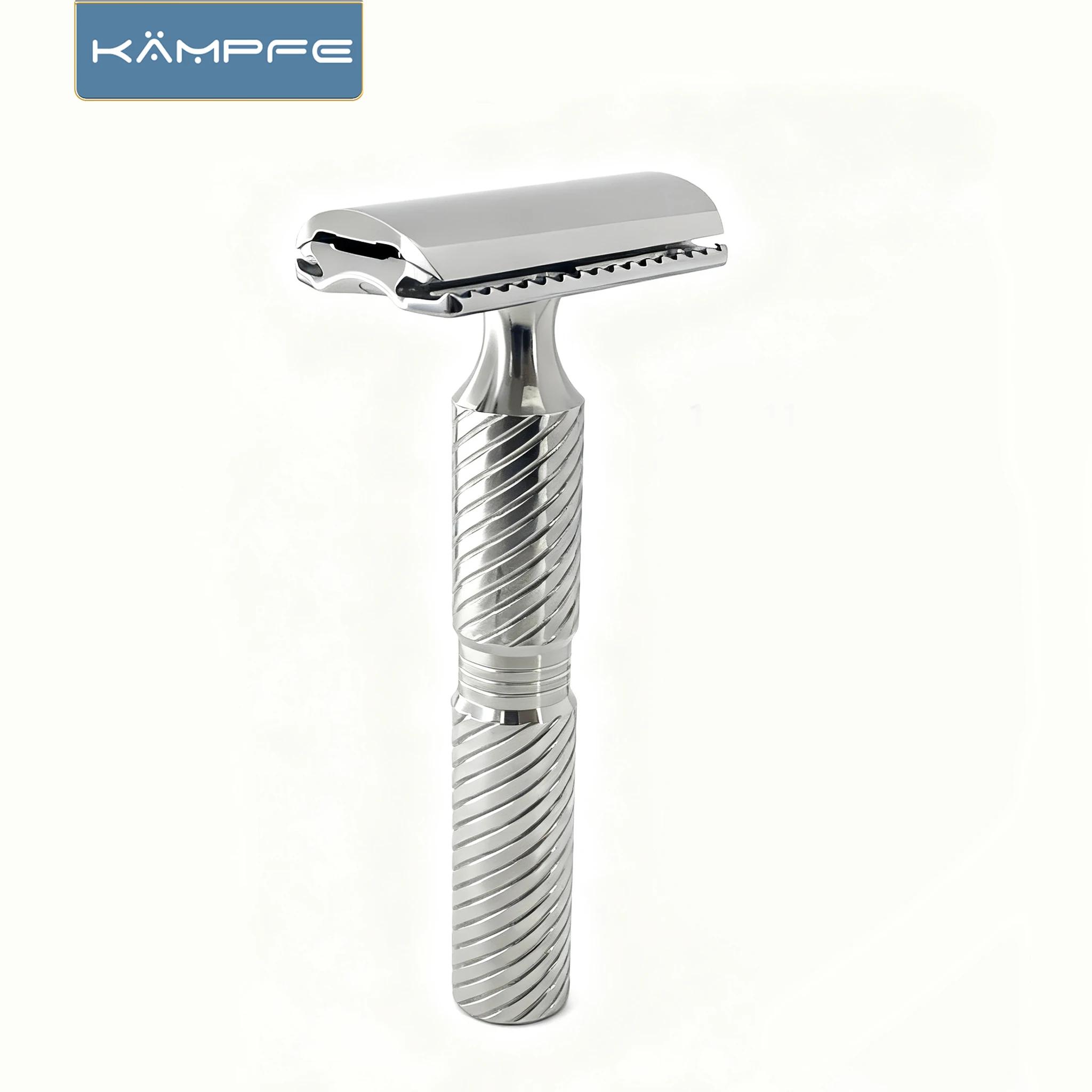 KAMPFE – rasoir de Style sécurité en acier inoxydable, rasoir Durable à Double tranchant, Kit de toi