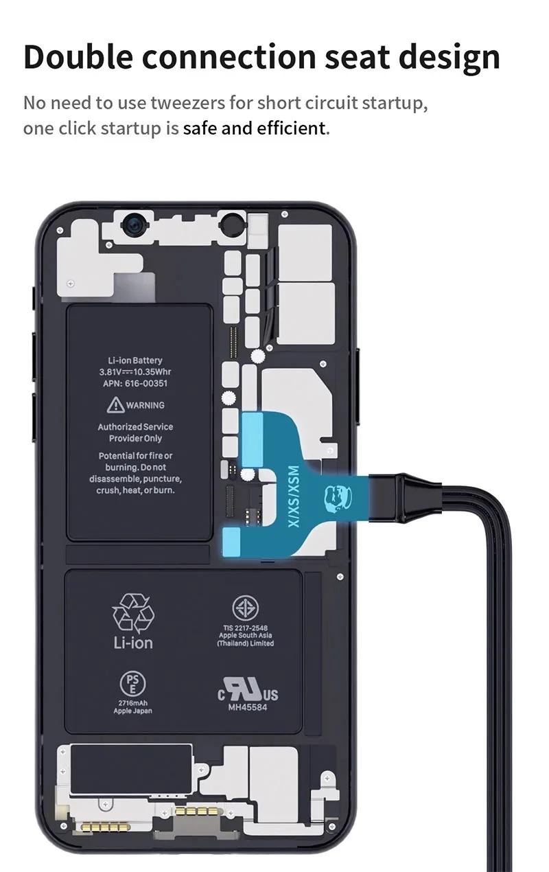QIANLI IPower Pro Max câble d'alimentation avec interrupteur marche/arrêt pour iPhone 8 8P X XS MAX