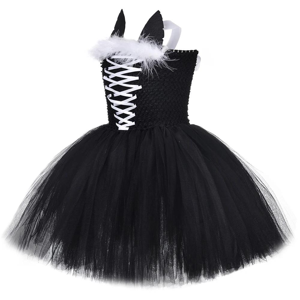 Robe tutu chat noir pour filles, costumes de carnaval et d'Halloween pour enfants, déguisement anima
