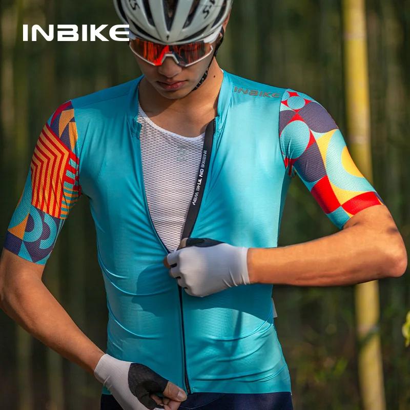 INBIKE – maillot de cyclisme d'été pour hommes, manches courtes, séchage rapide, chemises de vélo av
