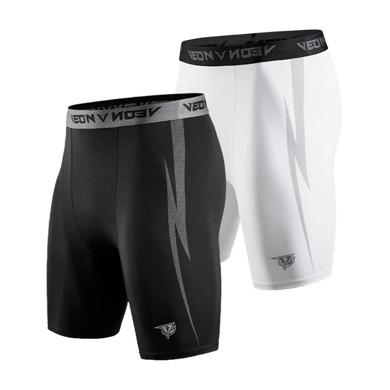 Shorts de compression hommes noir Spandex pour running et entraînement - Baselayer performance