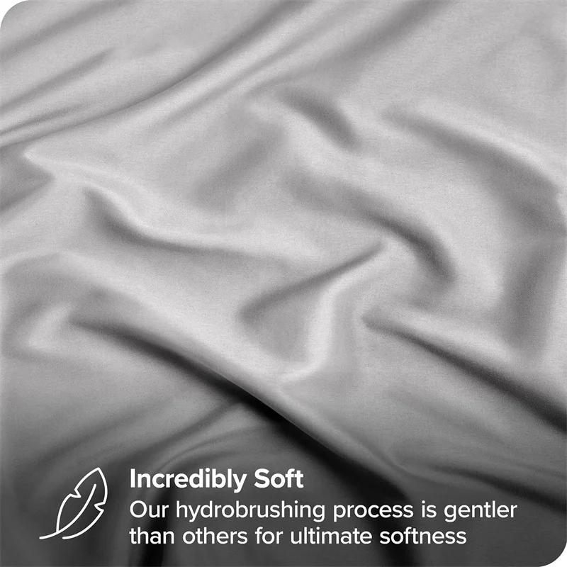Drap-housse en coton égyptien de luxe doux avec bandes élastiques, housse de matelas 400TC, antidéra