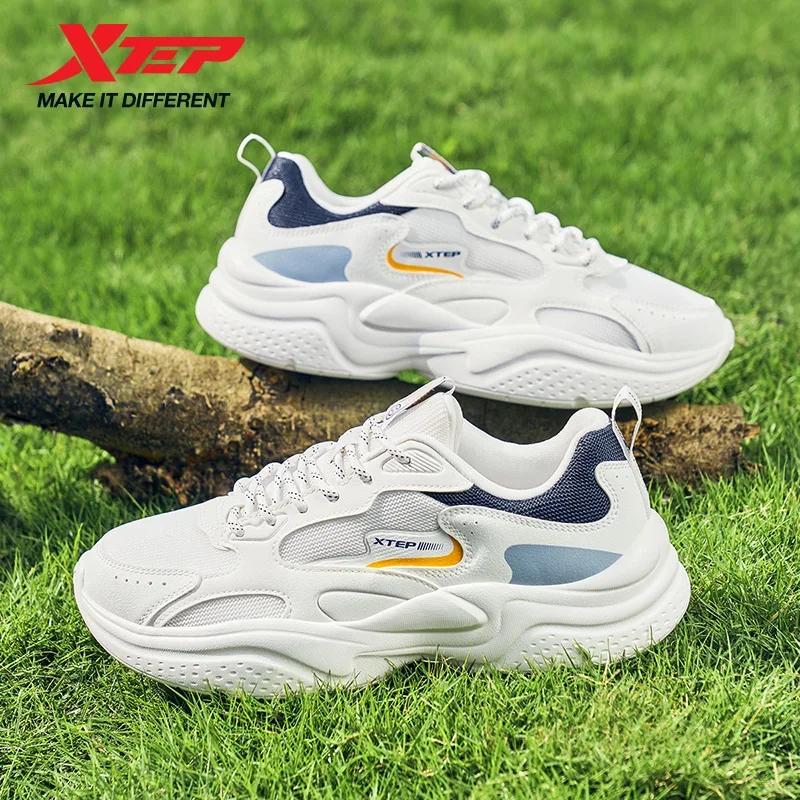 Xtep chaussures décontractées pour hommes été nouvelle maille respirant semelle épaisse rehaussée lé