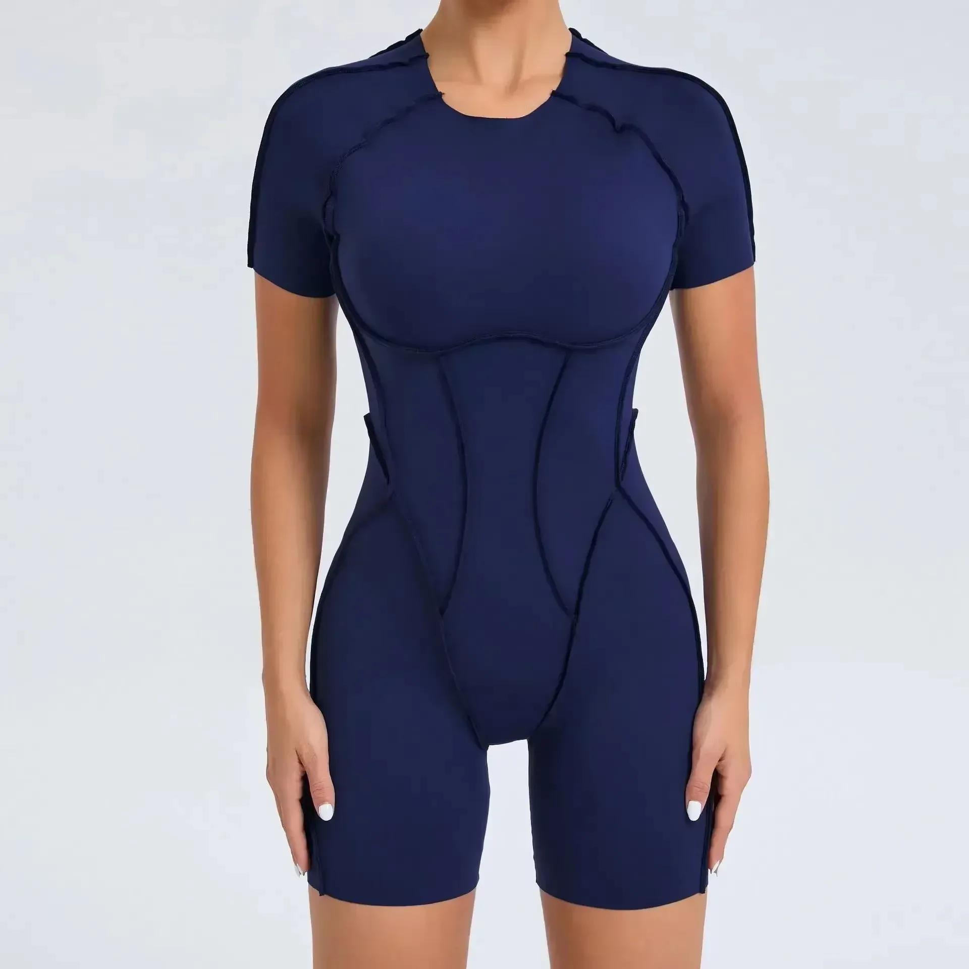 Ensemble de vêtements de sport une pièce pour femme, ensemble de yoga, combinaison de fitness sexy,