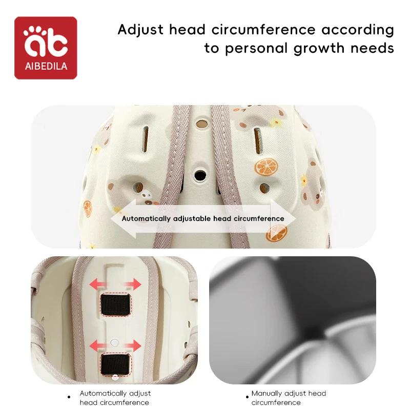 AIBEDILA Protection 360 degrés bébé Anti chute casque réglable enfant en bas âge tête protecteur dou