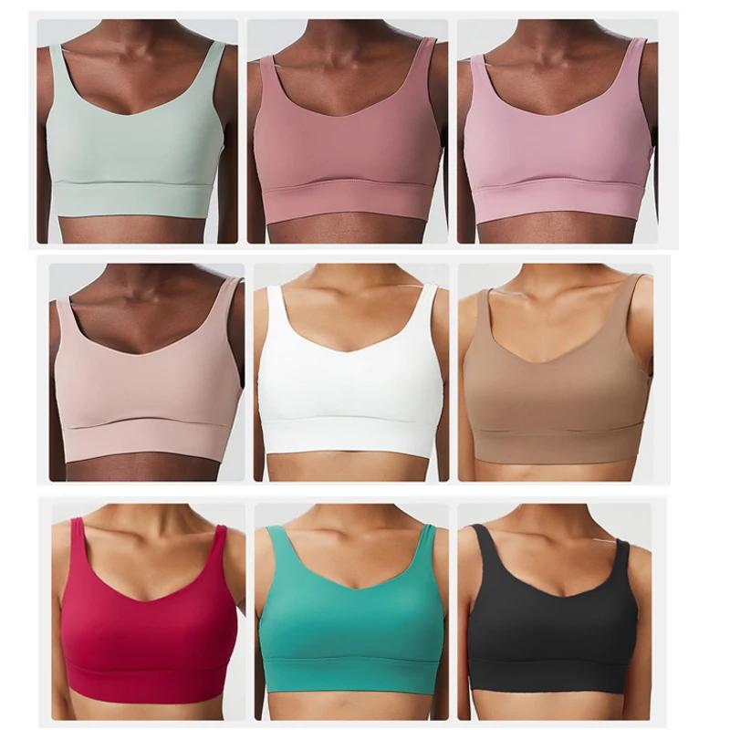 Soutien-gorge de yoga à fort impact pour femmes, sous-vêtements de sport, respirant, avec coussinets