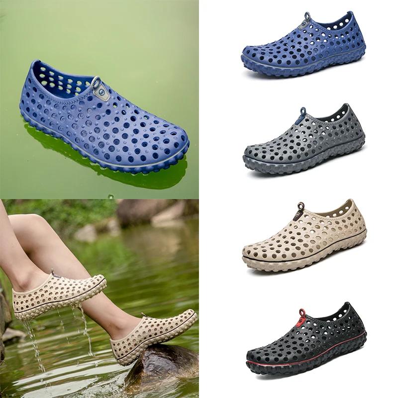 39-45 # Sandales de plage EVA pour hommes, grande taille, pantoufles de loisirs de voyage, chauss
