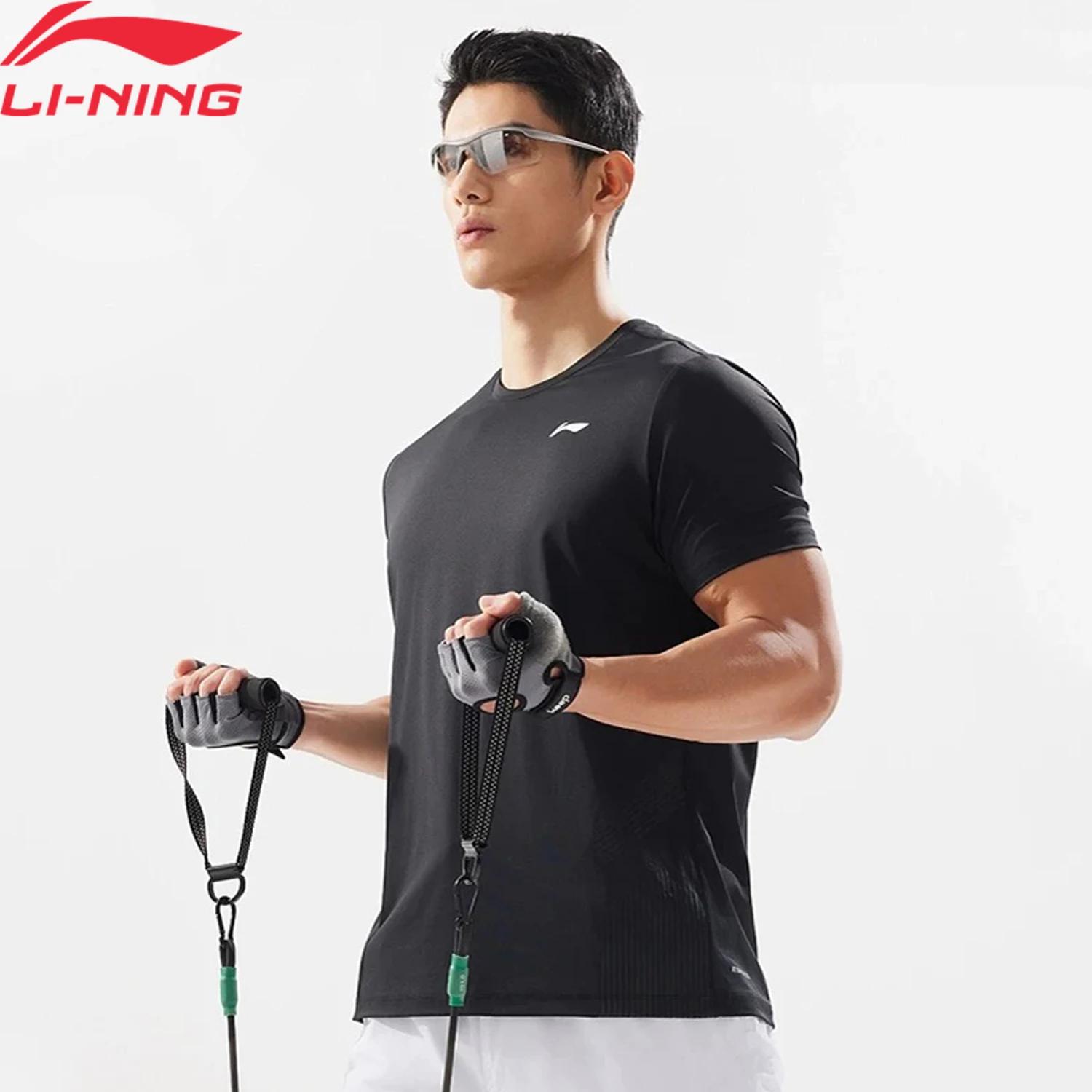 T-shirt de sport Li-Ning homme AT DRY FREEZE coupe régulière - Haut fitness manches courtes respirant
