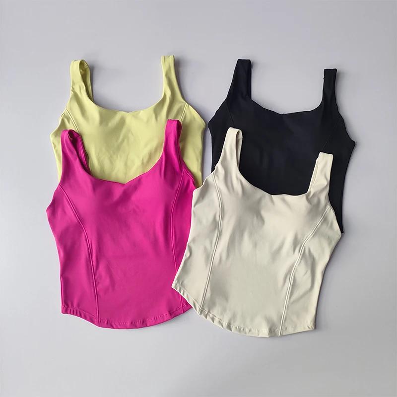 Débardeur fitness femme dos haute résistance - Soutien-gorge sport antichoc yoga élasticité