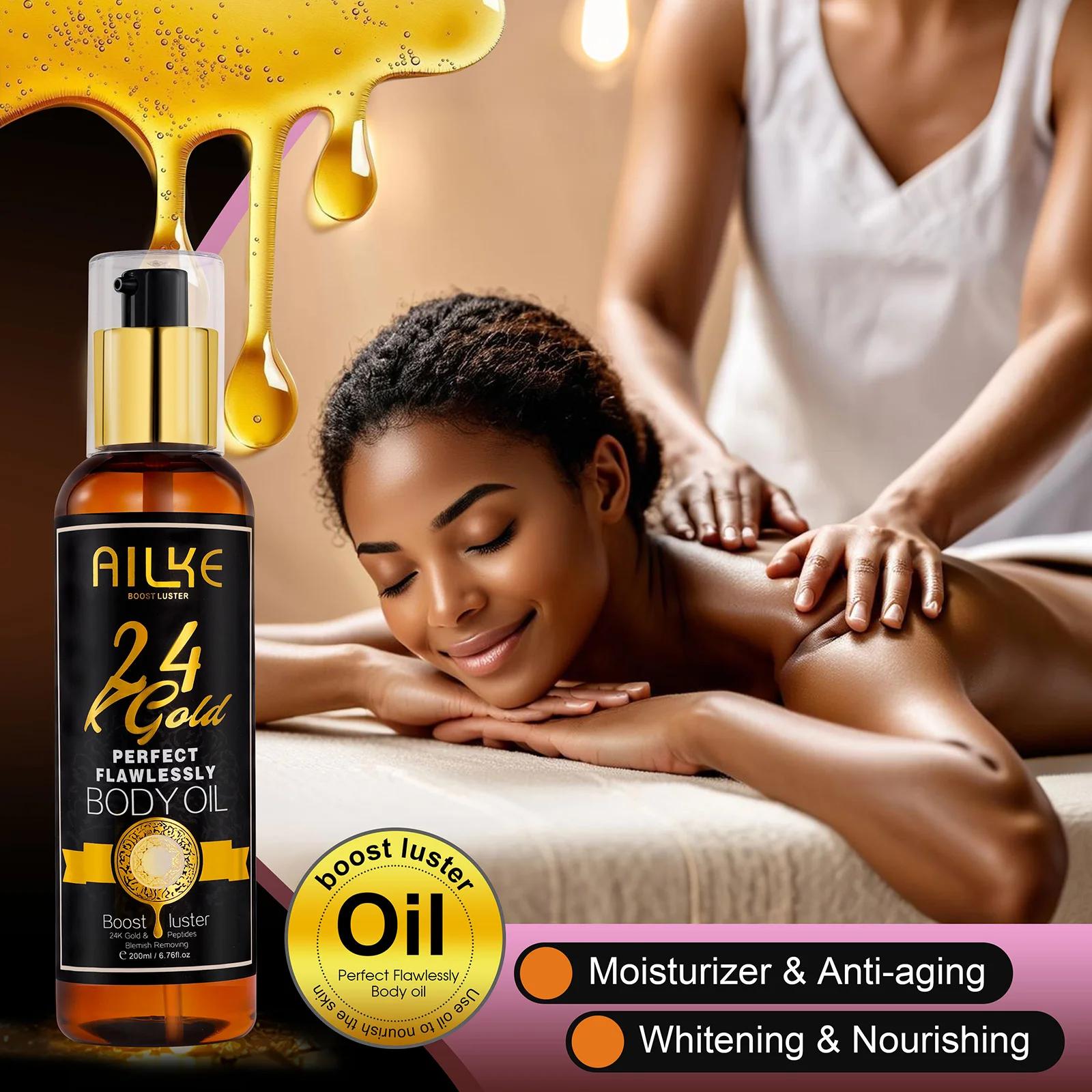 AILKE-Ensemble de Soins de la Peau 24K, Blanchissant, Sculpte, Taches Foncées, Pigmentation, Déforma