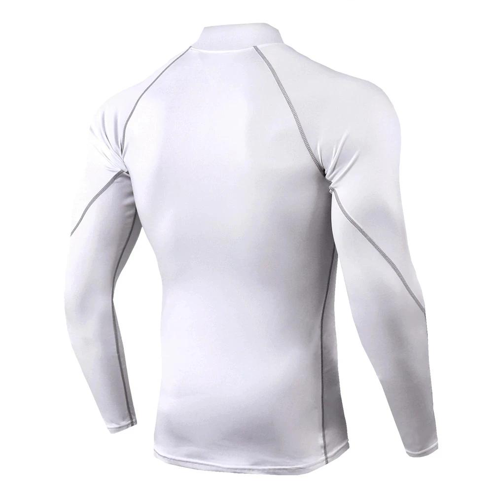 Hommes musculation Sport T-shirt séchage rapide chemise de course à manches longues haut de Compress