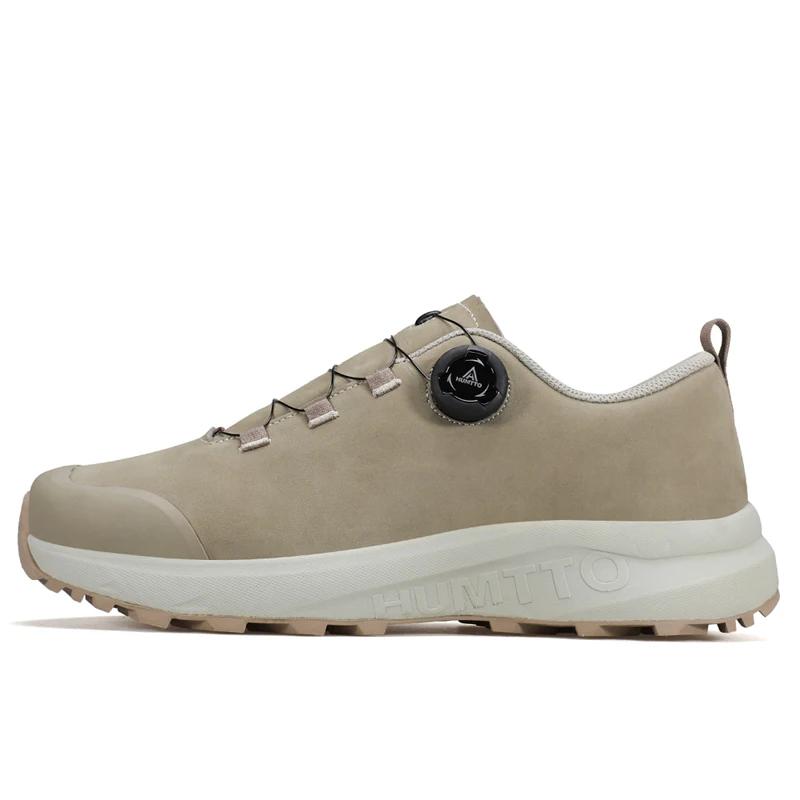 Chaussures de randonnée respirantes HUMTTO pour homme - Cuir durable pour trekking, camping et sécurité hiver 2024