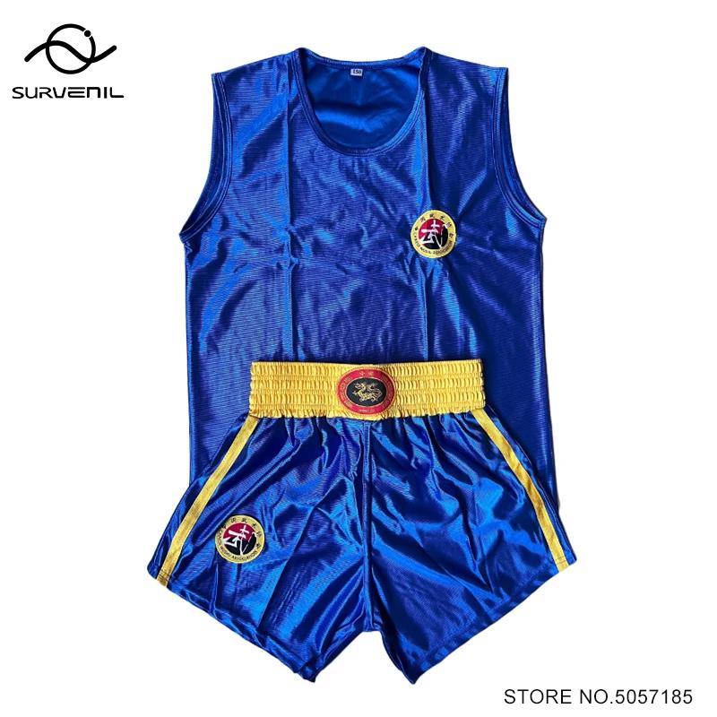 Uniforme de boxe muay-thaï pour hommes, femmes et enfants, shorts de boxe, Sanda Wushu, arts martiau