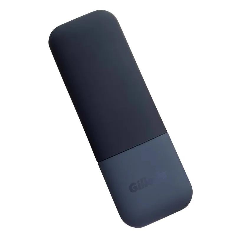 Étui de voyage magnétique noir pour rasoir de marque Gillette, Compatible avec la série Fusion/magné