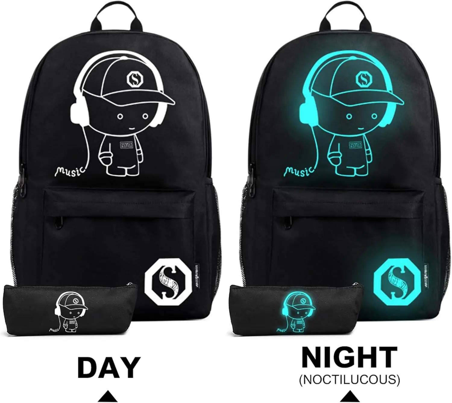 Sac à dos unisexe KONO, fluorescent, léger, imperméable, en polyester, 30x17x48cm, pour l'école, les