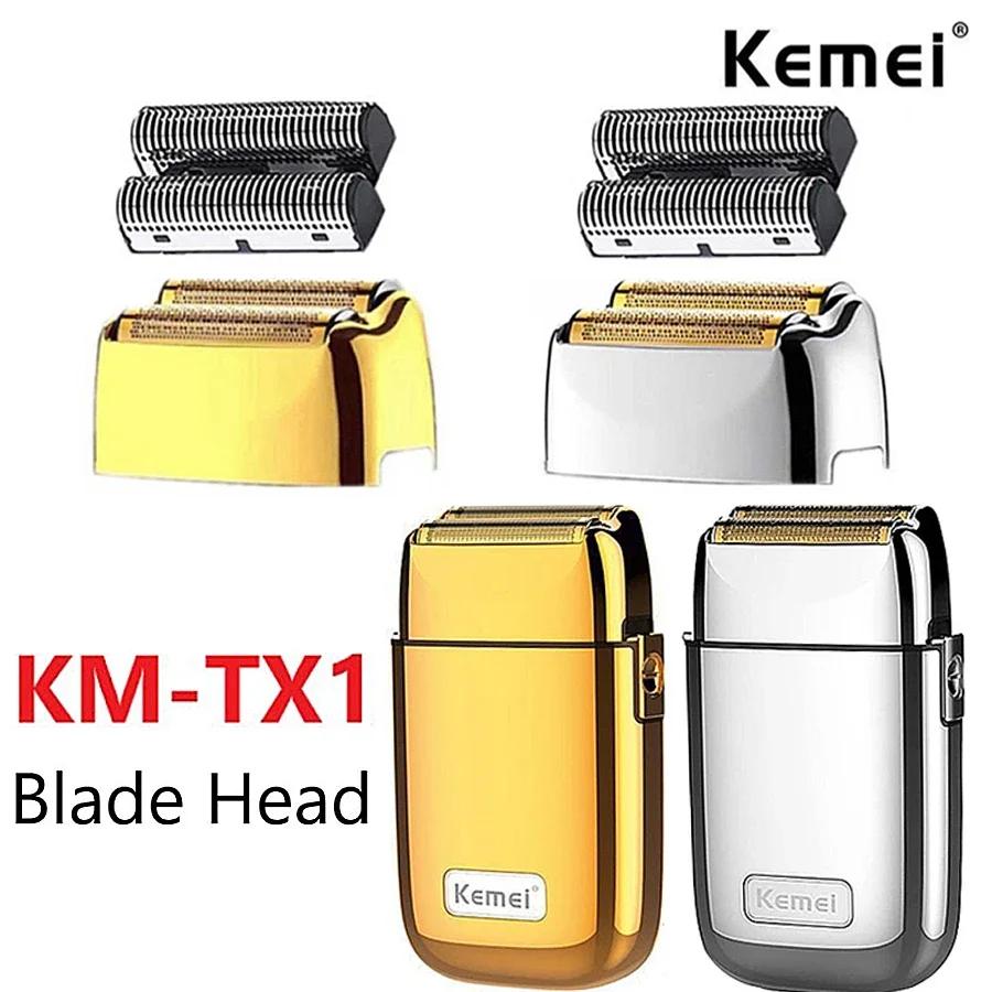 Kemei – ensemble de feuilles de rechange professionnelles et de lames de coupe, adapté au rasoir KM-