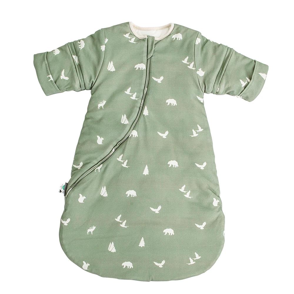 Sac de couchage pour bébé de 0 à 24 mois, avec manches amovibles, couverture anti-coup de pied, sacs