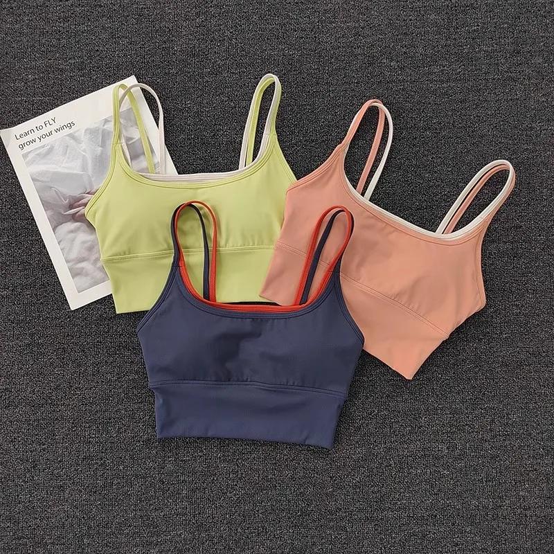 Soutien-gorge sport respirant sans couture femme - Brassière Fitness Yoga Push up antichoc confortable