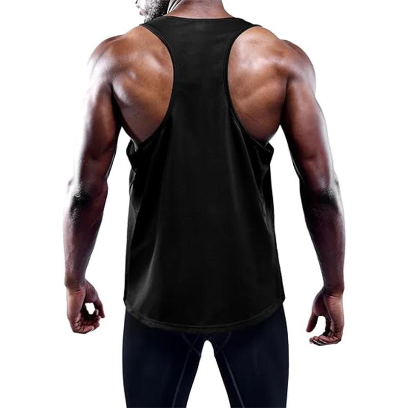 Débardeur de course pour hommes, gilet de Sport d'été, séchage rapide, débardeur d'entraînement, Sin