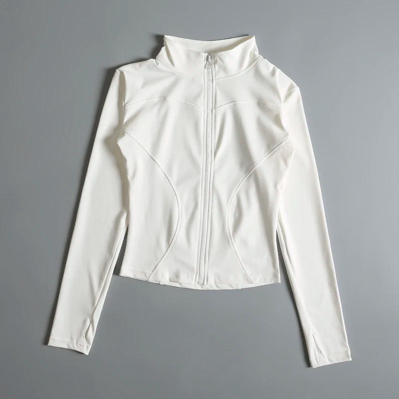 Veste de sport zip-up pour femme Gym Fitness - Veste d'entraînement recadrée pour le yoga et la course