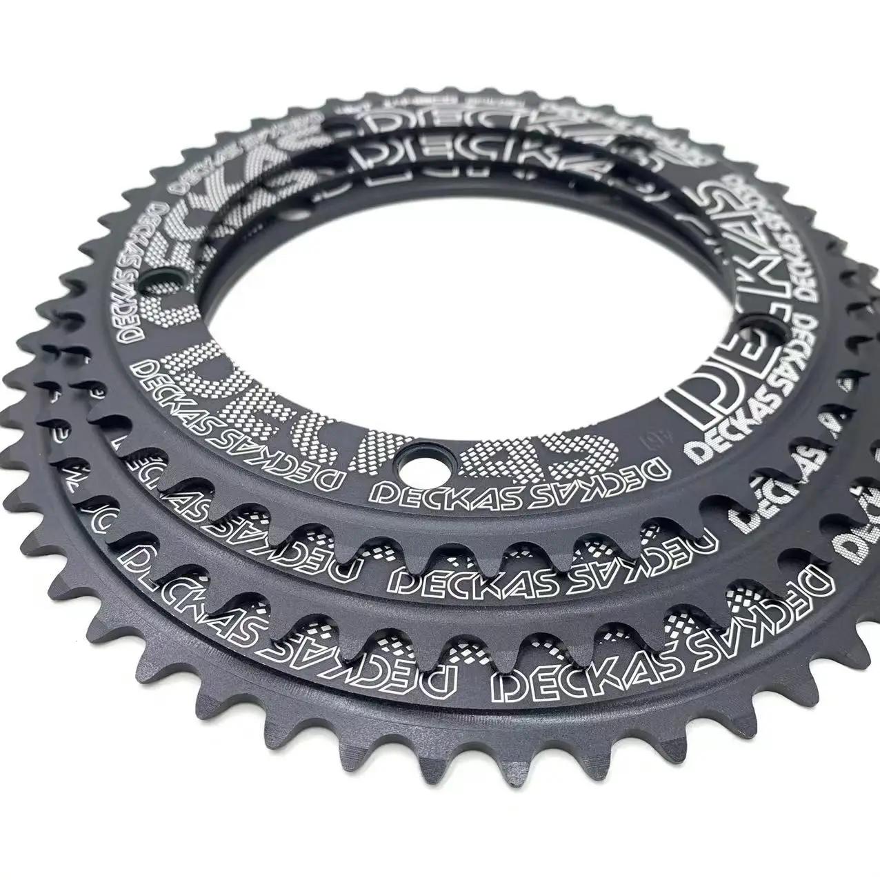 Deckas 144BCD engrenage fixe Fixie anneau de chaîne rond vélo de piste 44T-58T dent 144 Bcd roue den