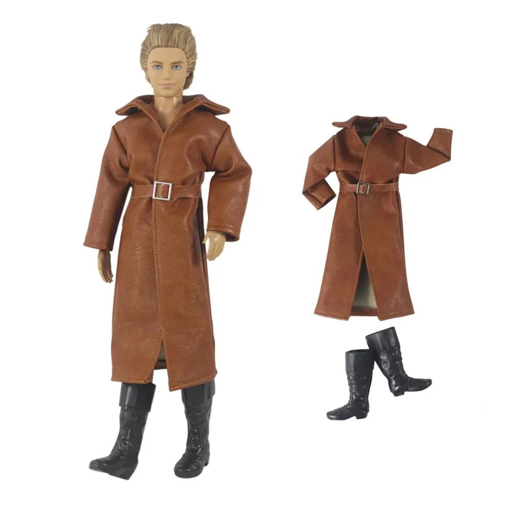 1 ensemble de vêtements de poupée, manteau en cuir, tenue pour poupée Ken de 12 pouces, plusieurs st