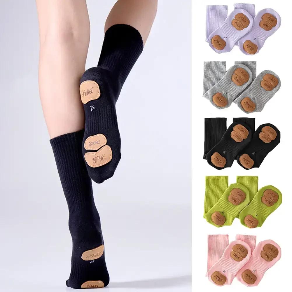 Chaussettes de Yoga de danse moderne antidérapantes pour filles, femmes et hommes, chaussettes de Ba